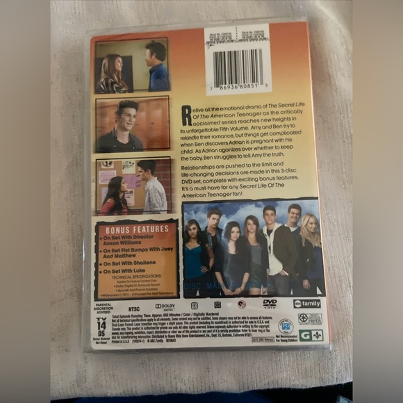 The Secret Life of the American Teenager, Vol. 5 (DVD, 2010, 3-Disc Set) Sealed - Picture 2 of 4
